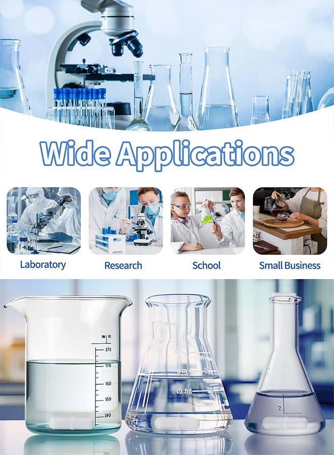 مجموعة قضبان التحريك المغناطيسية من 7 قطع، أحجام مختلفة من PTFE، قضبان تحريك مغناطيسية، قضبان دوارة، مغناطيسي للتخمير المنزلي في المختبر - Image 3