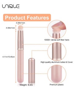 Unique Lip Brush, 3 Reusable Lip Brushes with Lid, Ladies & Girls Lipstick Brushes, Eyeshadow Brow Brushes, Travel Portable Lipstick Makeup Brushes - Create Flawless Lips with Our Lip Brush  - Image 2