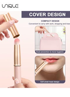 Unique Lip Brush, 3 Reusable Lip Brushes with Lid, Ladies & Girls Lipstick Brushes, Eyeshadow Brow Brushes, Travel Portable Lipstick Makeup Brushes - Create Flawless Lips with Our Lip Brush  - Image 4