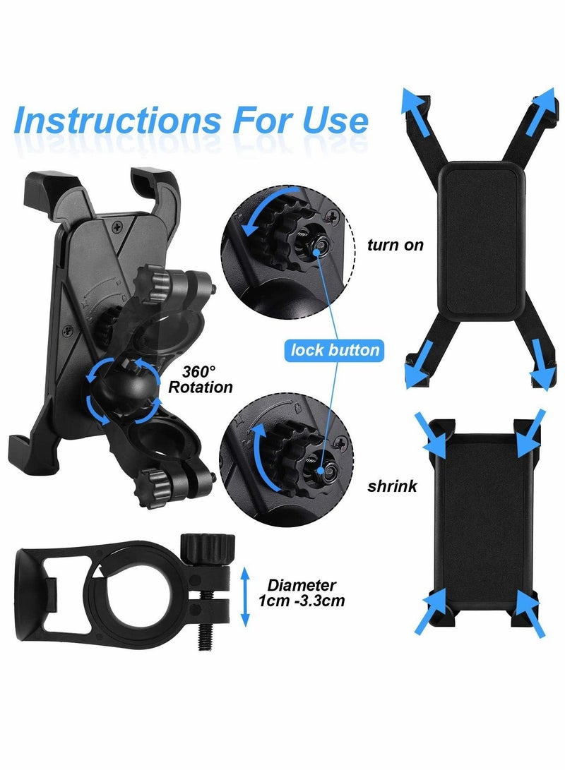 Y&D Bicycle Phone Holder, Portable Hand Carrying Handle, Straps Bandage Belt Webbing, Scooter Accessories, for Xiaomi M365 Mi, Electric Scooter, - Image 2