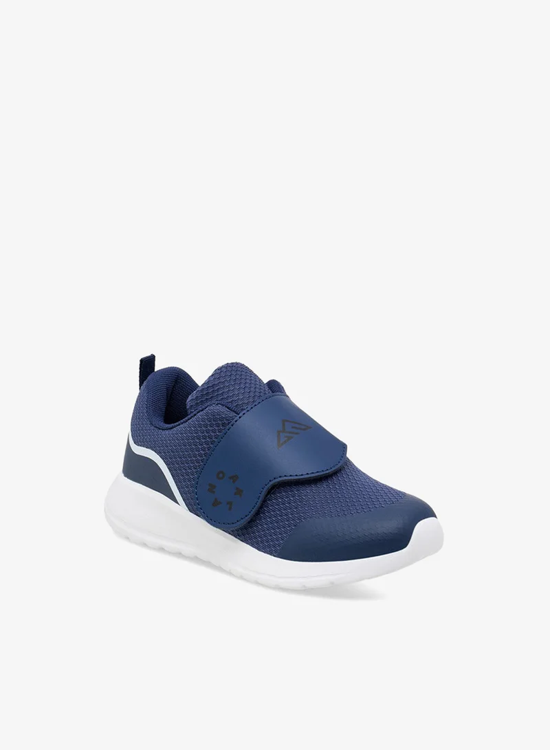 Oaklan by Shoexpress Boys Logo Detail Sports Shoes with Hook and Loop Closure