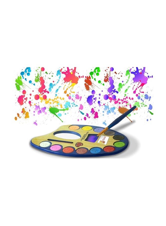 Multicolor Watercolor Set + Art Paint Brush - Large - 20*28 - Image 3