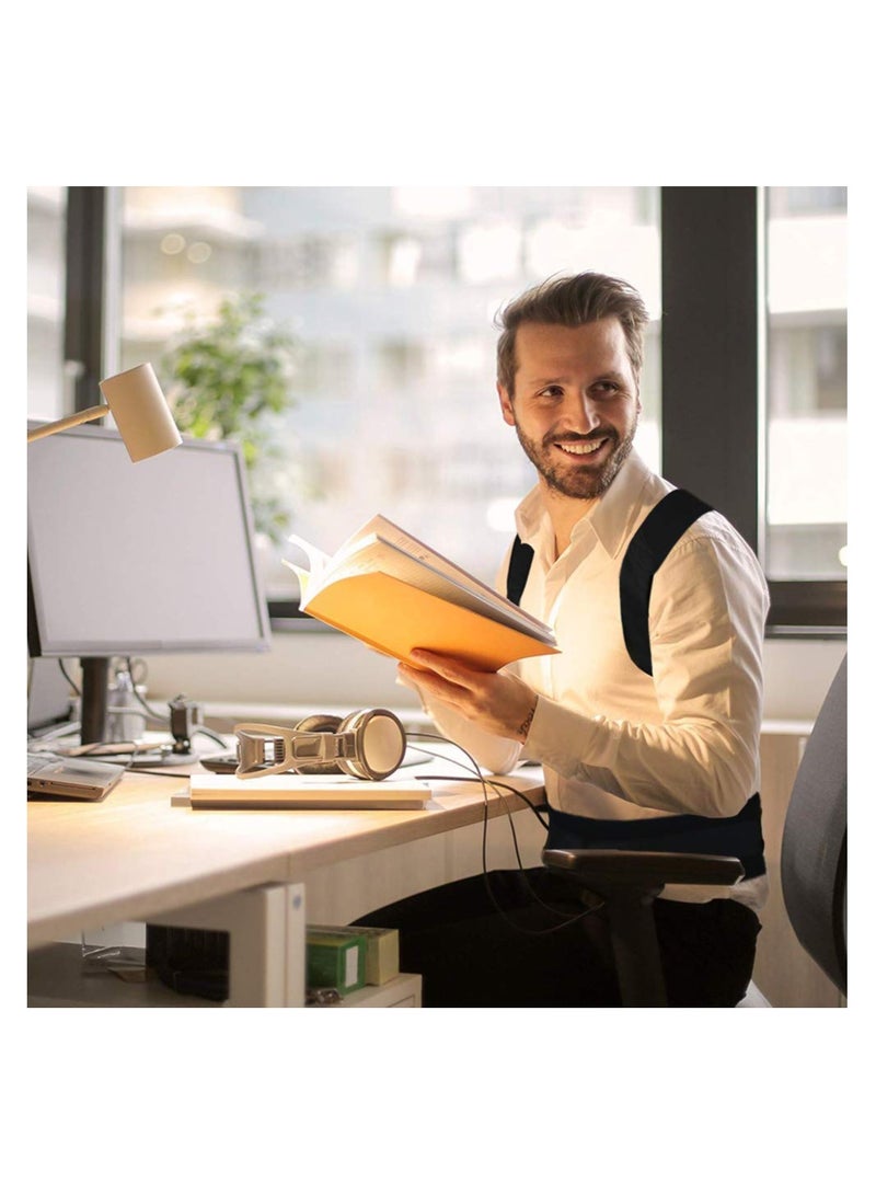 SYOSI Posture Corrector for Men and Women, Adjustable Magnetic Support for Neck Shoulder Upper and Lower Back, Lower Back Belt Improve and Neck, Shoulder (Black, Small) - Image 5