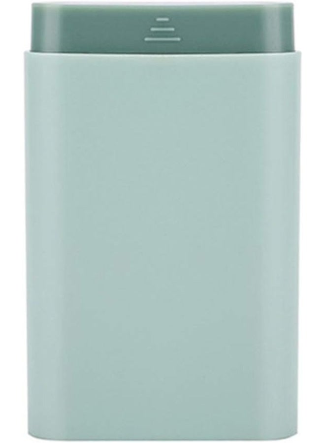 Small Pill Organizer Portable Pill Box for Purse, 6 Compartment Pill Organizer for Vitamin Fish Oil Supplements Pill Carrier (Green) - Image 2