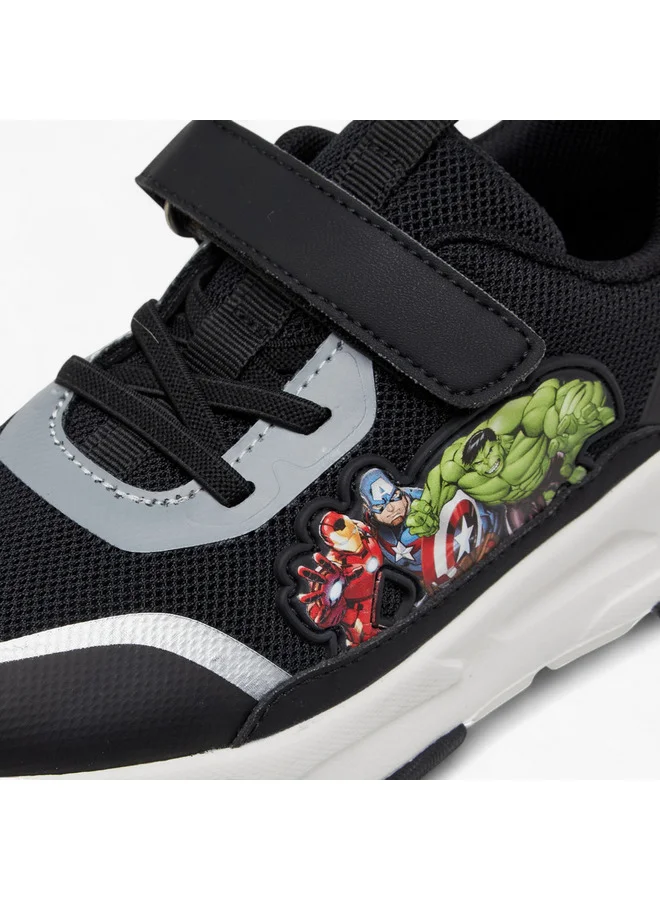 MARVEL Boys Avengers Detail Sneakers with Hook and Loop Closure