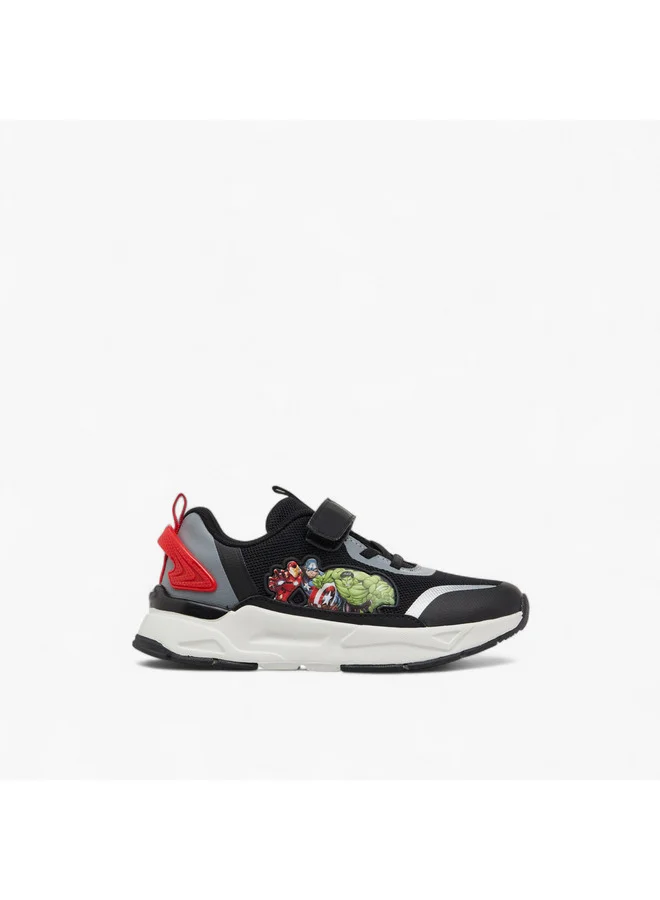 MARVEL Boys Avengers Detail Sneakers with Hook and Loop Closure