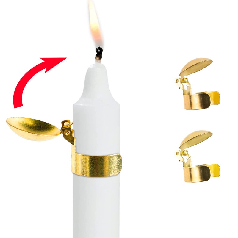OLEEK2Pcs Automatic Candle Extinguisher Gold Ring Candle Extinguisher Automatic Candle Snuffer Candle Set auto Candle Extinguisher Snuffer Candle Care kit Candle Accessories Swedish Candle Snuffer
