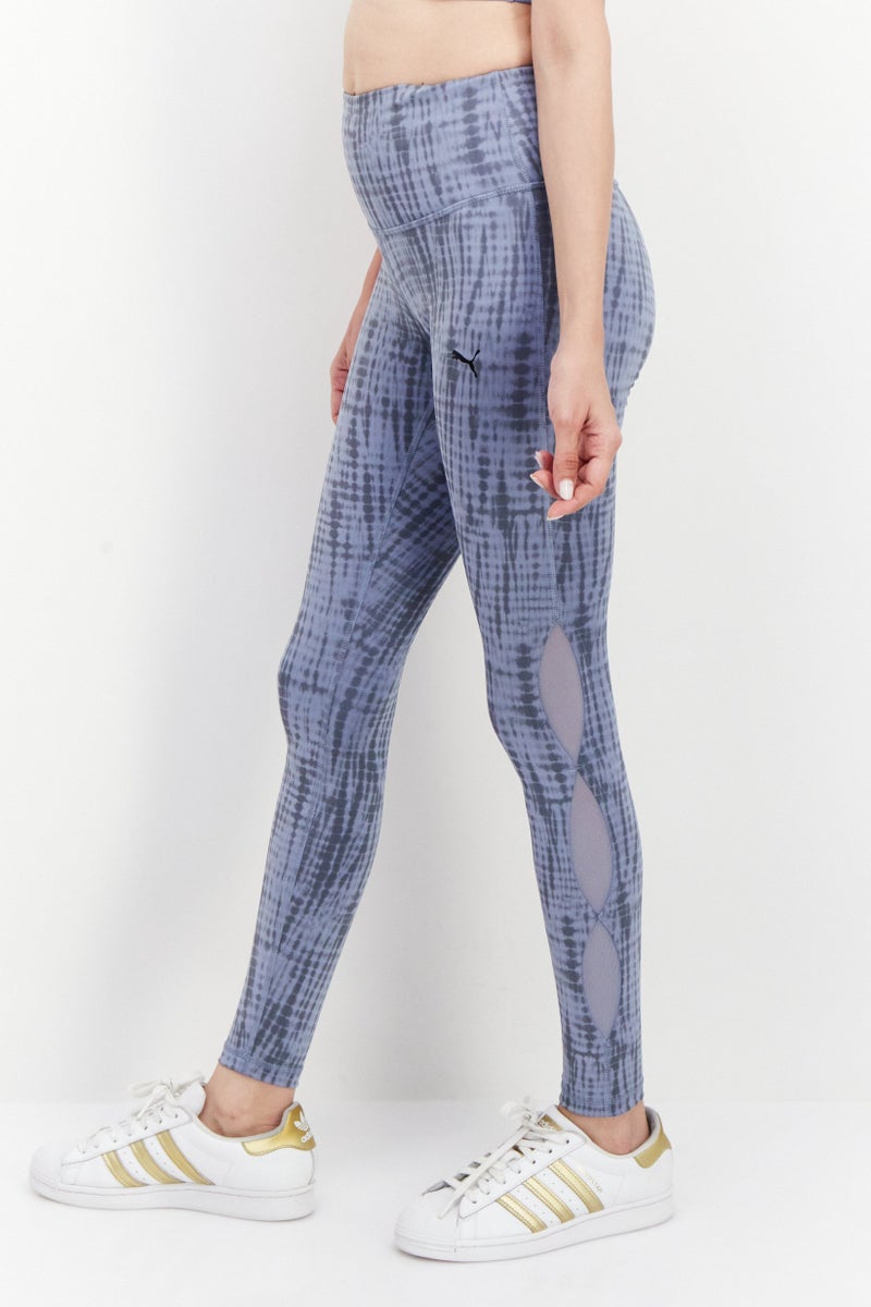 PUMA Women Sportswear Fit Tie Dye Training Leggings, Slate Blue - Image 3
