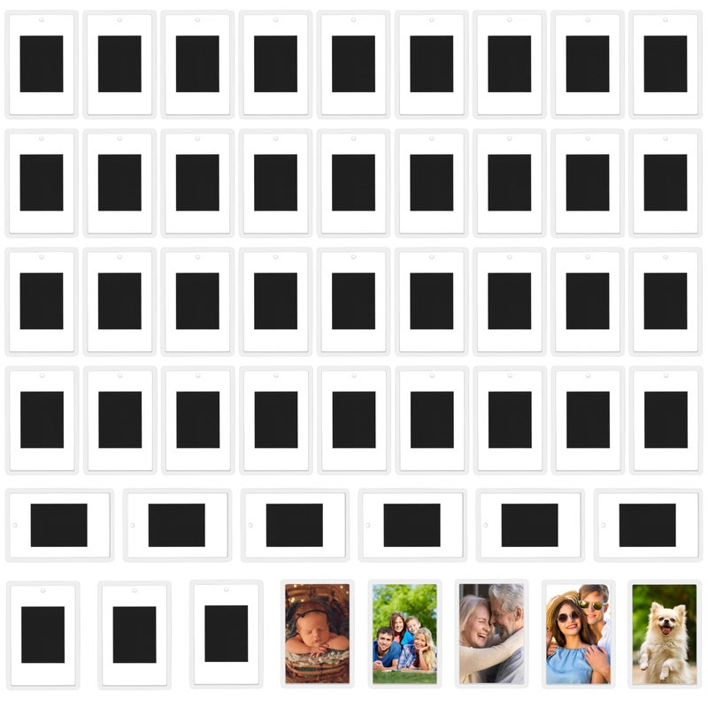 Kurtzy Kurtzy Small Magnetic Picture Frames 50 Pack  Mini Photo Frames for Personalised Fridge Magnets  for Photos 7 x 45cm275 x 177 Inches  Photo Magnets for FridgeMagnetic Frame Blank Inserts