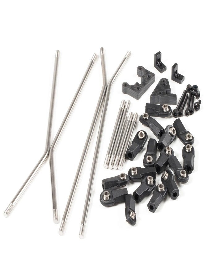 CobraCrawler Carbon Fiber LCG Custom Build Chassis Kit and Links Set for 1/10 RC Rock Crawler High Clearance Extreme Breakover (Link Kit) - Image 1
