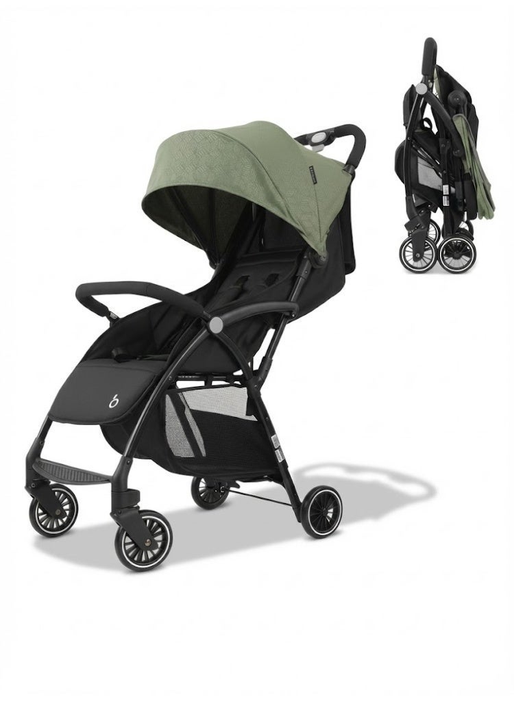 باوباوهاو عربة أطفال A10 خفيفة الوزن وقابلة للطي ثلاثيًا - قابلة للاستلقاء، دعم الظهر المجوف، مثالية للسفر - من 0 إلى 36 شهرًا - Image 1