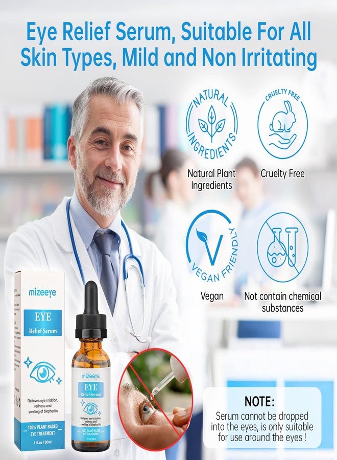 MIZEEYE Eye Serum For Chalazion & Blepharitis Treatment, 2 PCS Chalazion Remover For Eyelid Treatment, Eyelid Serum With Avocado Oil, Sea Buckthorn Oil & Caffeine, Relieve Puffiness and Eye Fatigue - Image 5
