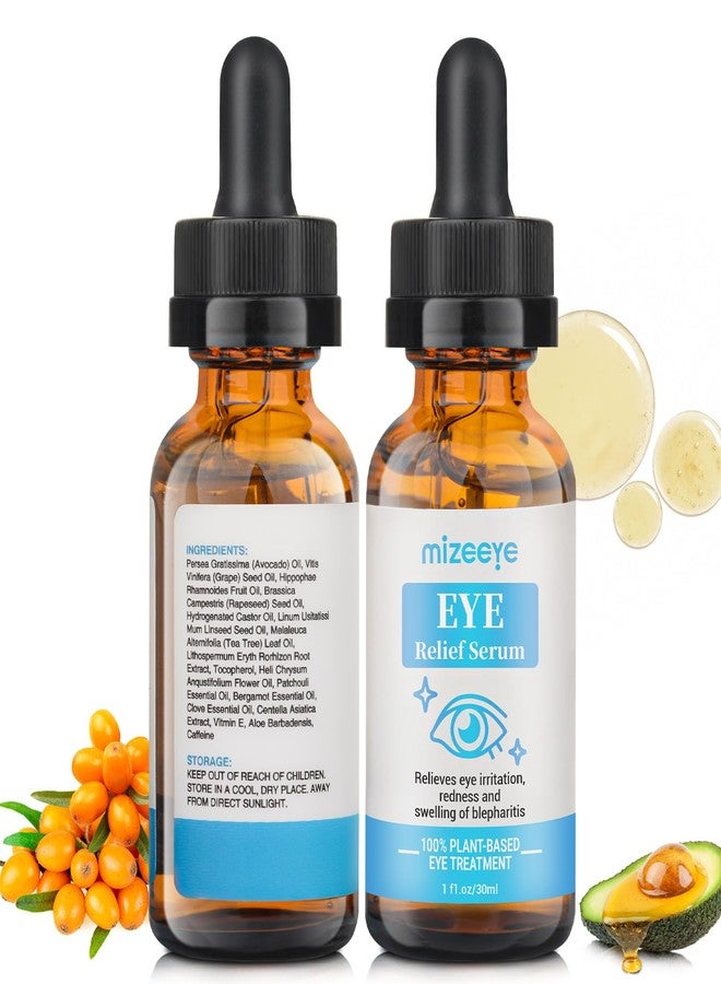 MIZEEYE Eye Serum For Chalazion & Blepharitis Treatment, 2 PCS Chalazion Remover For Eyelid Treatment, Eyelid Serum With Avocado Oil, Sea Buckthorn Oil & Caffeine, Relieve Puffiness and Eye Fatigue - Image 1