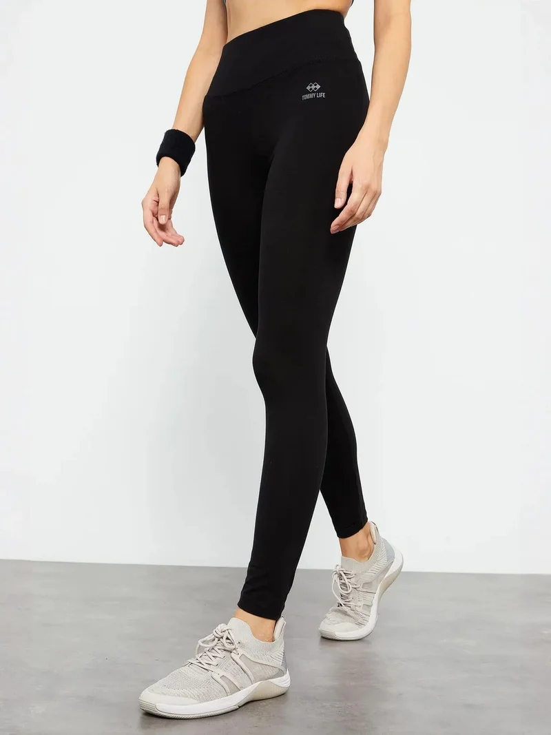 تومي لايف TOMMY High-Waist Cotton Elastane Leggings