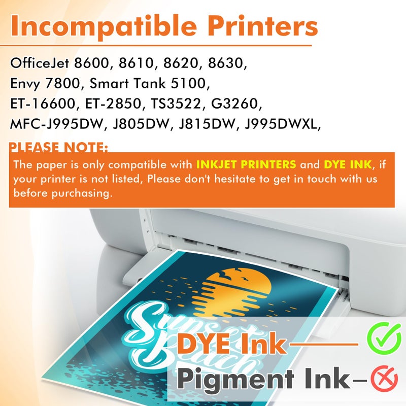 KOALA PAPER Koala Glossy Thin Inkjet Paper 8.5x11 Inches 100 Sheets Compatible with Inkjet Printer Use DYE INK 115gsm - Image 3