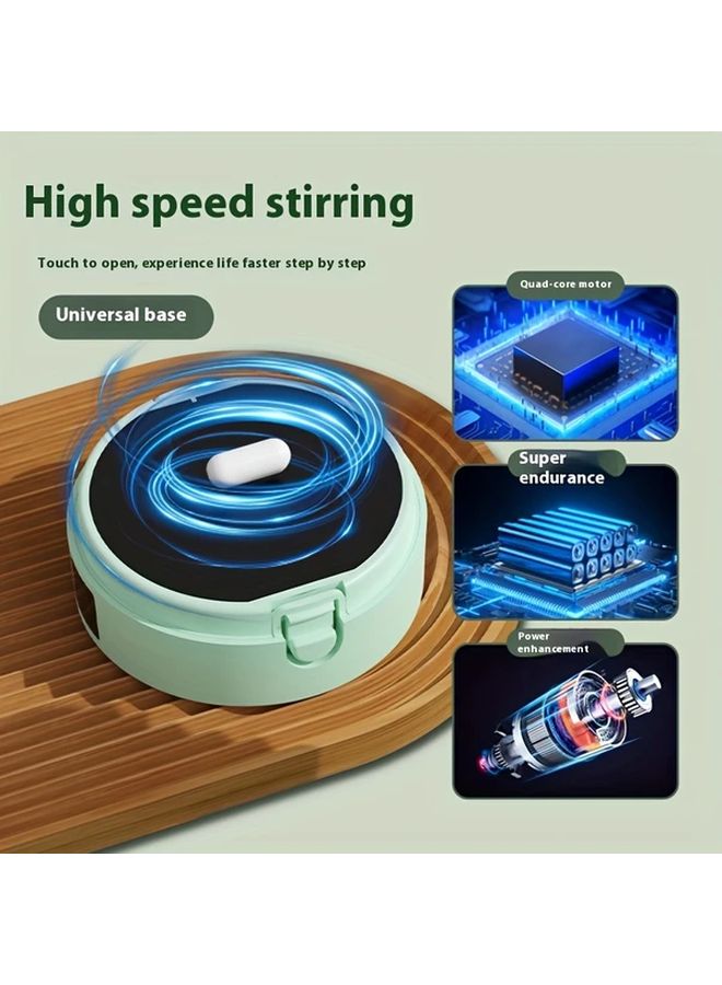 كوب خلط القهوة الكهربائي القابل لإعادة الشحن عبر USB، أرجواني، بشاشة عرض درجة الحرارة القابلة للفصل، محمول - Image 4