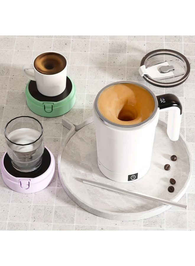 كوب خلط القهوة الكهربائي القابل لإعادة الشحن عبر USB، أرجواني، بشاشة عرض درجة الحرارة القابلة للفصل، محمول - Image 3