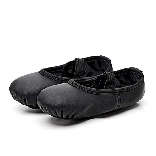 Stelle Ballet Shoes for Girls Toddler Ballet Slippers Soft Leather Boys Dance Shoes for Toddler/Little Kid/Big Kid (Black, 1ML) - Image 5