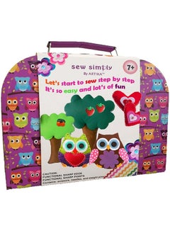 Owl Themed Kids Sewing Kit With Booklet, Stencil & Travel Case - pzsku/Z71BC8406B79407711B78Z/45/_/1734348147/cf7ca77f-f66d-4030-8c77-c6b8ef38b2f3