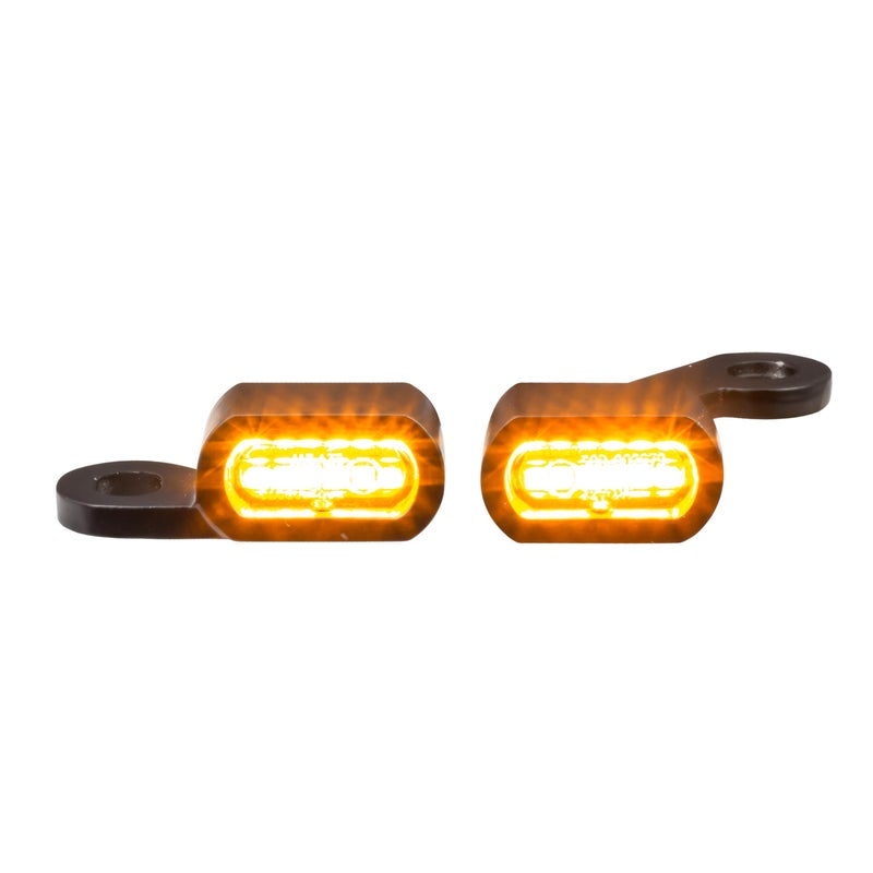 Eagle Lights SLIMLINE LED Turn Signals for Harley Davidson Motorcycles Black