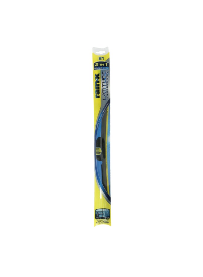 Rain-X Latitude Water Repellency 2-in-1 Car Wiper Blade Black 21 Inch 5079278-2 - Image 1