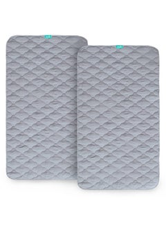 Waterproof Crib Mattress Protector Pad Cover 2 Pack 28" x 52", Anti Slip & Absorbent Waterproof Bed Pads for Standard Crib/Toddler Bed Quilted Machine Washable (Quilted Improved Thickness) Grey - pzsku/Z71BCAA00E9584FE5B52FZ/45/_/1737031276/5c3637f9-489b-43ee-83b4-43872004c50a