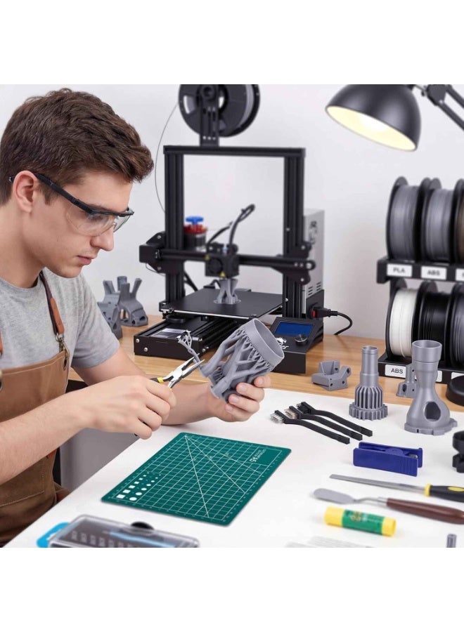 3D Printer Tool Kit,55 Pcs 3D Printer Accessories Includes Deburring Tool, Removal Tools,Digital Caliper,Cutting Mat,Storage Bag,3D Printing Tool Kit for Finishing,3D Print Removing,Cleaning - Image 2