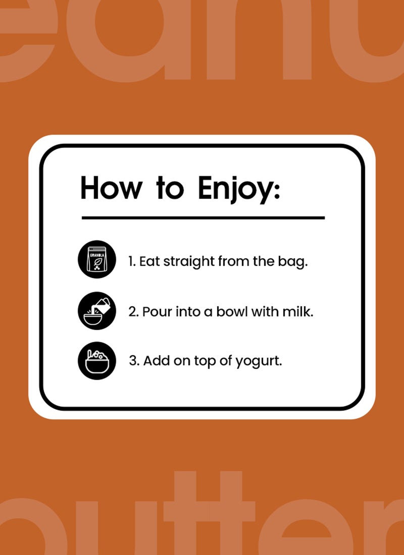 Oatful Organic Peanut Butter Protein Granola 60g - Image 3