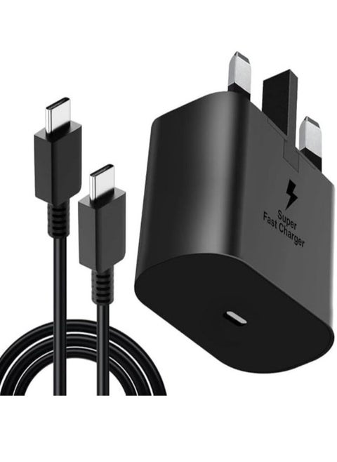 45W USB-C Super Fast Charging PD Charger – Type-C Power Adapter Compatible with Samsung S24, S23, S22, S21, S20 Ultra, S24+, S23+, S22+, A55, A56, A36, A26 and Other USB-C Devices – Fast & Safe Charging
