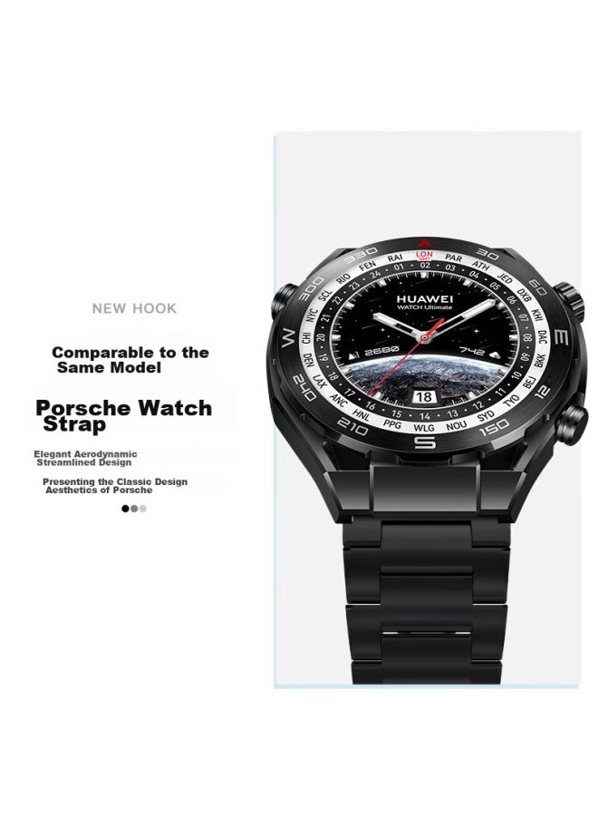Wei Qiantu Weiqianto متوافق مع أشرطة هاتف Huawei Watch Gt5/gt4/pro/watch4pro/gt3pro سوار معدني من التيتانيوم النقي لـ Watch3pro للرجال 46/48 ملم - Image 5