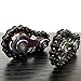 Bitopbi Stainless Steel Sprocket Fidgets Chain Fidget Cube Gears Linkage Bike Chain Novelty Fidget Block Kinetic Desk Toy Metal EDC Focus Meditation Break Bad Habits ADHD ColorfulBlack - Image 3