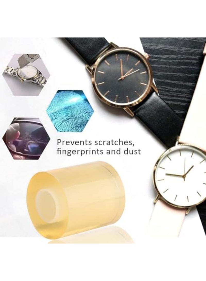 SYOSI PVC Anti-Static Watch Screen Protector 8cm/3.2in, Durable Protective Film for Watch and Jewelry Surfaces, Scratch-Resistant and Easy to Apply, Clear and Reliable - Image 5