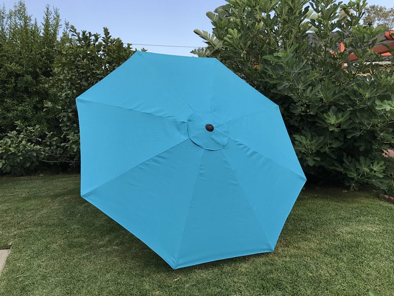 BELLRINO DECOR Replacement ROYAL BLUE" STRONG & THICK" Umbrella Canopy for 9ft 8 Ribs (Canopy Only) (LAKE BLUE-98) - Image 1
