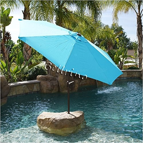 BELLRINO DECOR Replacement ROYAL BLUE" STRONG & THICK" Umbrella Canopy for 9ft 8 Ribs (Canopy Only) (LAKE BLUE-98) - Image 3