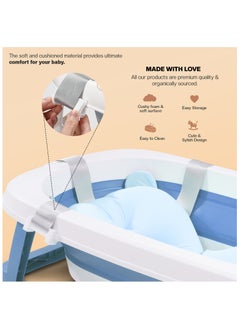 BAYBEE Baybee Avery Foldable Baby Bath Tub for Kids, Baby Bath Seat with Soft Cushion & Drainer, Kids Bathtub for Baby with Non-Slip Base, Kids baby bath tub for 0 to 2 years Old  - Image 4