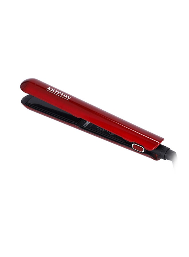 KRYPTON Ceramic Hair Straightener Red 750grams - Image 1