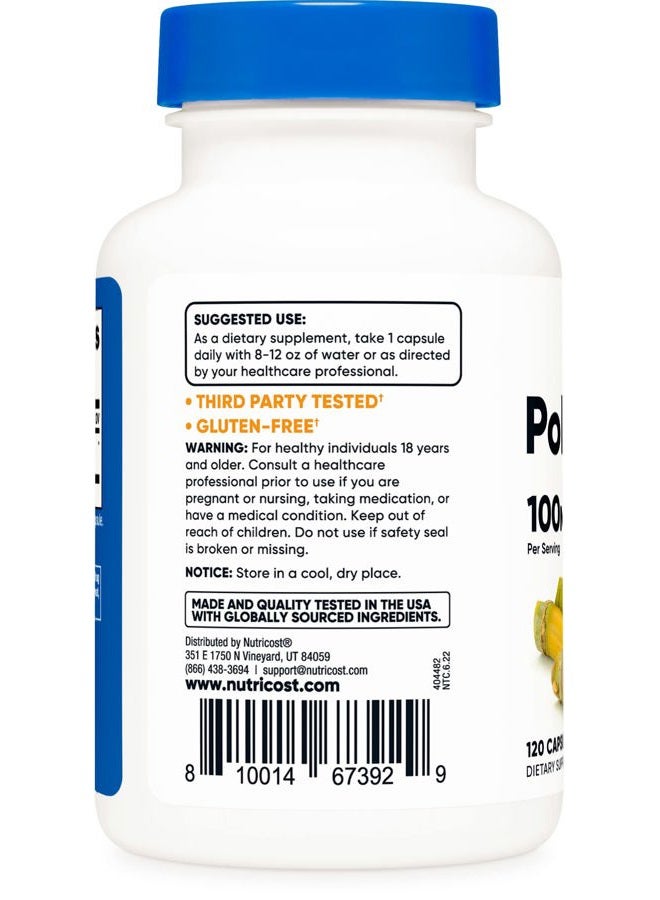 Nutricost Policosanol 100mg, 120 Capsules - Gluten Free, Non-GMO, and Vegetarian Friendly - Image 3