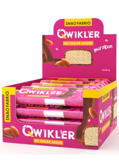 Snaq Fabriq Qwikler Bar with Marzipan No Sugar Added 12x35g  - Image 1