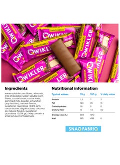 Snaq Fabriq Qwikler Bar with Marzipan No Sugar Added 12x35g  - Image 4