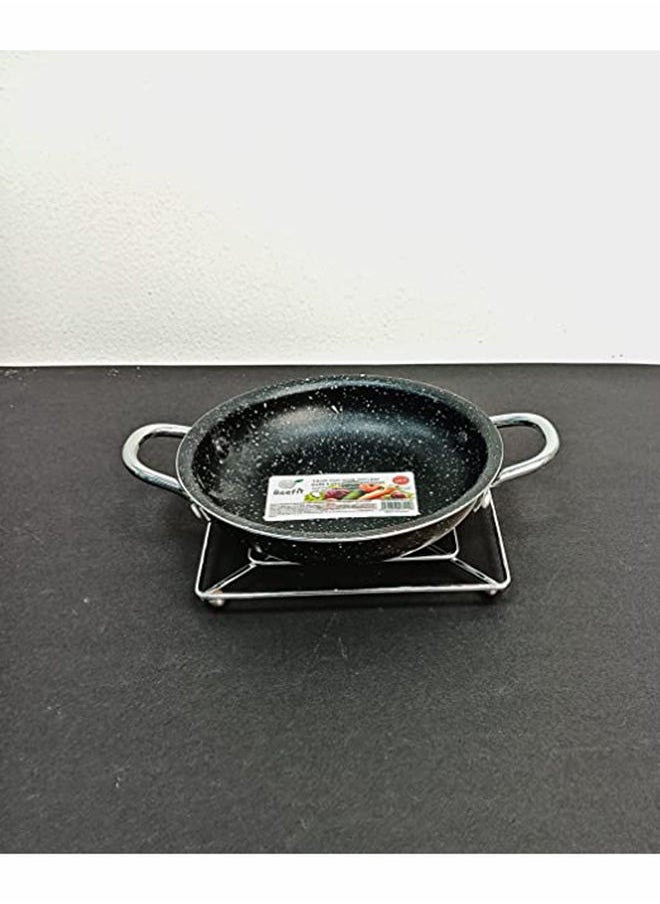 AKDC - Hot Pot Holder Hot Dish Stand Plated Stainless Steel Trivet Hot Pan Mat Trivets Heat Resistant Round Pads Holders Hot Dishes TableTeapot Kitchen (Square 14 CM) - Image 1