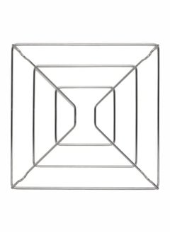 Hot Pot Holder Hot Dish Stand Plated Stainless Steel Trivet Hot Pan Mat Trivets Heat Resistant Round Pads Holders Hot Dishes TableTeapot Kitchen (Square 14 CM)