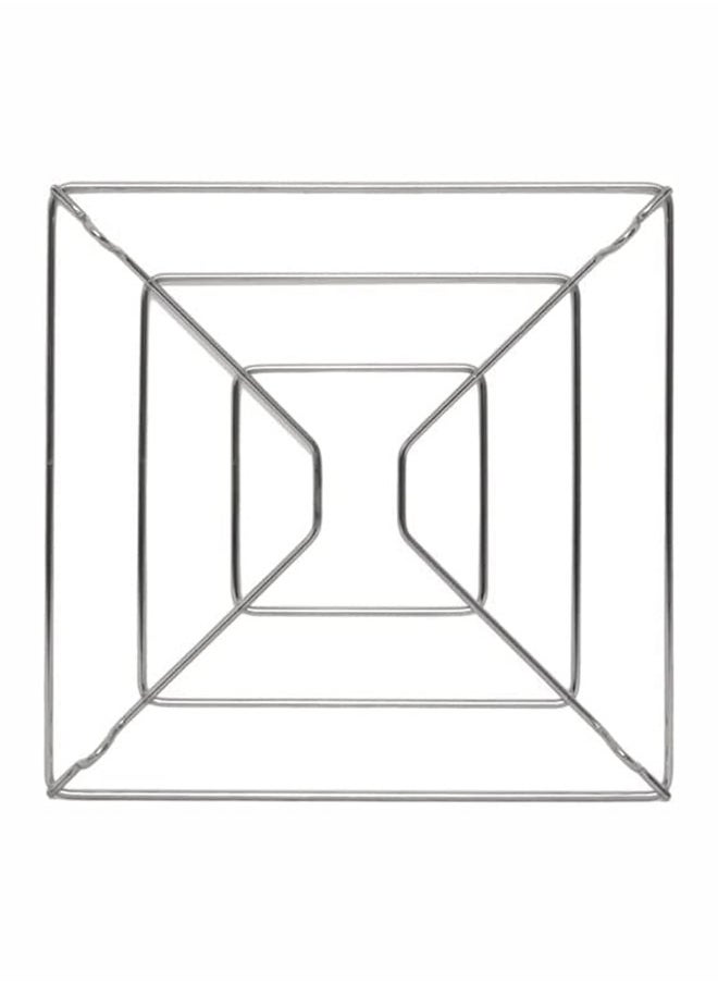 AKDC - Hot Pot Holder Hot Dish Stand Plated Stainless Steel Trivet Hot Pan Mat Trivets Heat Resistant Round Pads Holders Hot Dishes TableTeapot Kitchen (Square 14 CM) - Image 1