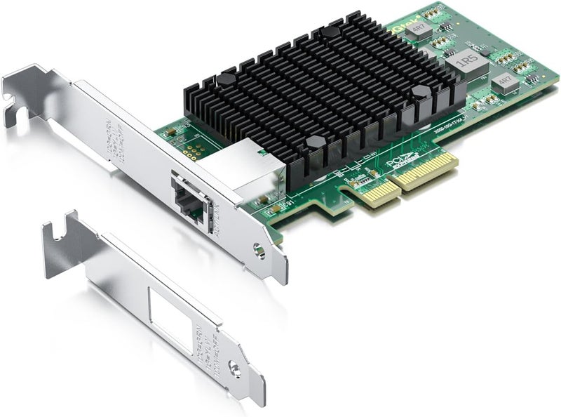 HYFIBER H!Fiber 10Gb RJ45 PCI-E Network Card NIC, Compare to Intel X550-T1, with Intel X550-AT Chip, Single RJ45 Port, PCI Express 3.0 X4, Ethernet Converged Network Adapter Support Windows/Linux/VMware Esxi - Image 1
