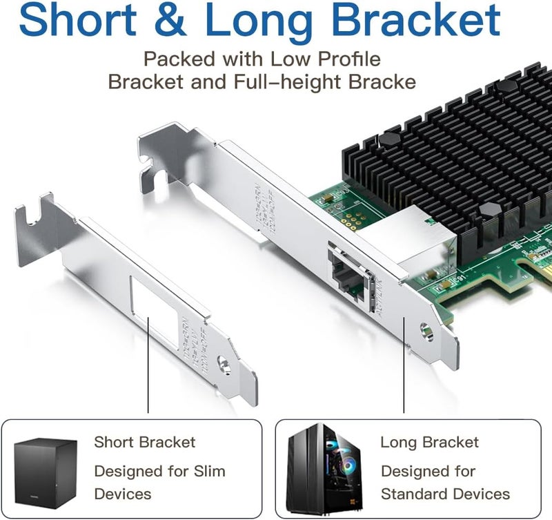 HYFIBER H!Fiber 10Gb RJ45 PCI-E Network Card NIC, Compare to Intel X550-T1, with Intel X550-AT Chip, Single RJ45 Port, PCI Express 3.0 X4, Ethernet Converged Network Adapter Support Windows/Linux/VMware Esxi - Image 5