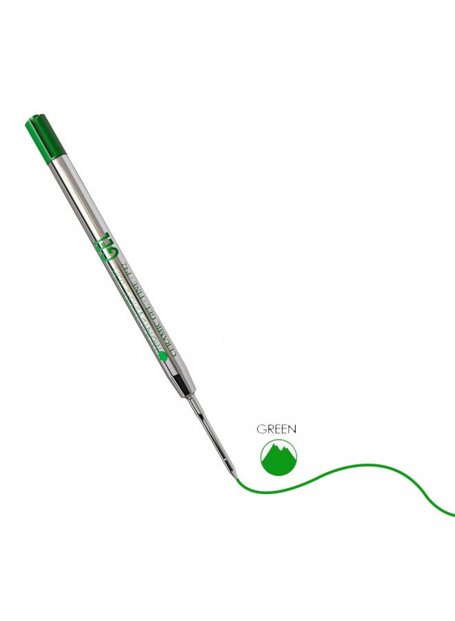 Monteverde إعادة تعبئة قلم حبر جل مونتيفيردي بدون غطاء لتناسب أقلام باركر، نقطة رفيعة، أخضر، 2 في العبوة (P422GN) - Image 4