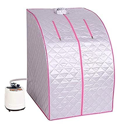 R A Products R A Products Lightweight Portable Personal Steam Sauna Spa for Relaxation at Home 60 Minute Timer 800 Watt Steam Generator  - Image 1