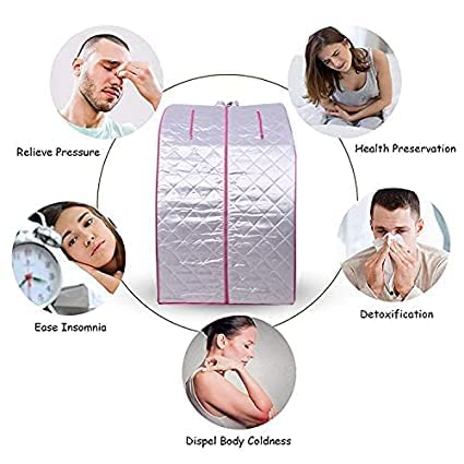 R A Products R A Products Lightweight Portable Personal Steam Sauna Spa for Relaxation at Home 60 Minute Timer 800 Watt Steam Generator  - Image 3