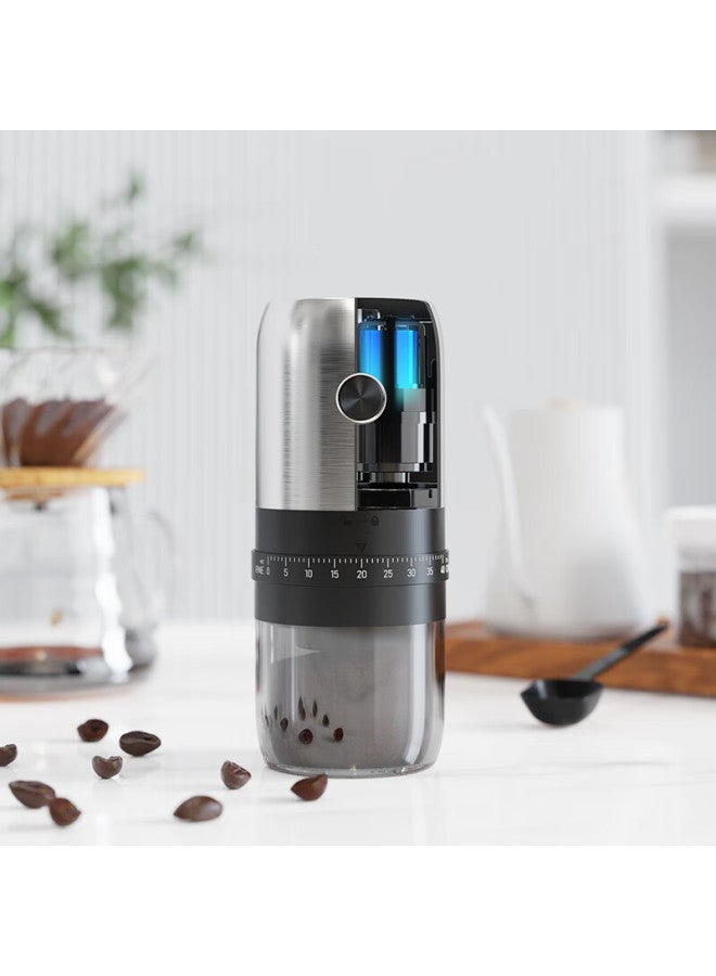 Cliton Electric Coffee Grinder, Portable Manual Coffee Grinder, Automatic Coffee Bean Grinder - Image 2