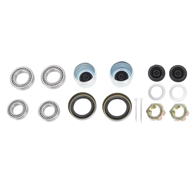 Trailer Axle Bearing Kit for 1 1 / 16in to 1 3 / 8in Axles, 3500lb Capacity, Low Noise, Durable Steel Alloy - Double Lip Seal Design, Complete 20 Piece Set for Reliable Towing - Image 5