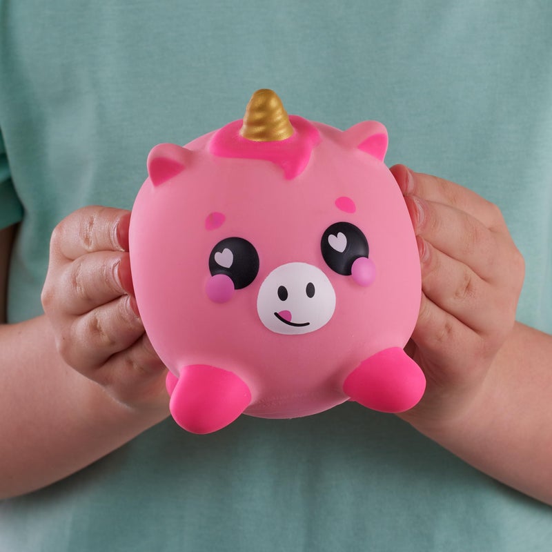 Smooshzees Luvzees, Zappy, Pink Unicorn, Collectable Characters, Supersoft, Cuddly and Squishy! - Image 2